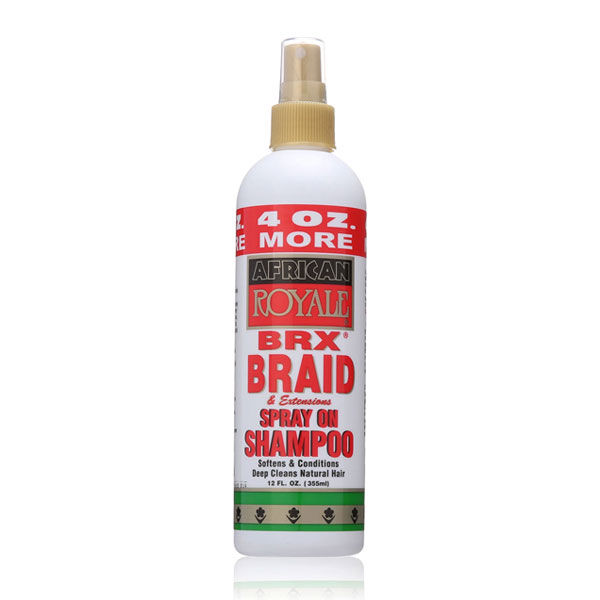 AFRICAN ROYALE BRX Braid Extensions Spray on Shampoo 12oz