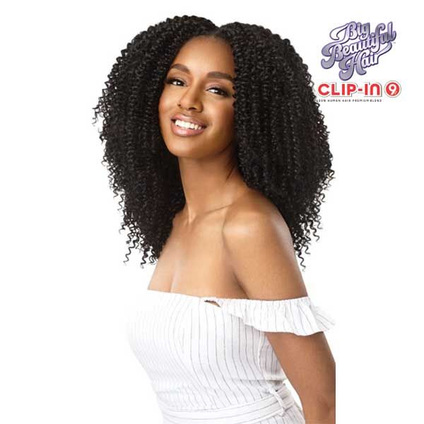 OUTRE BIG BEAUTIFUL HAIR CLIP-IN 9PCS -4A KINKY CURL 10" - Image 4