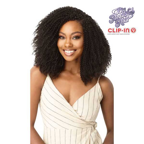 OUTRE BIG BEAUTIFUL HAIR CLIP-IN 9PCS -4C COILY FRO 10" - Image 2