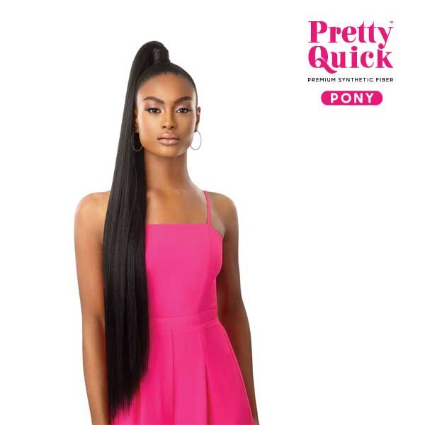 OUTRE Pretty Quick WRAP PONY -SLEEK STRAIGHT 36" - Image 3