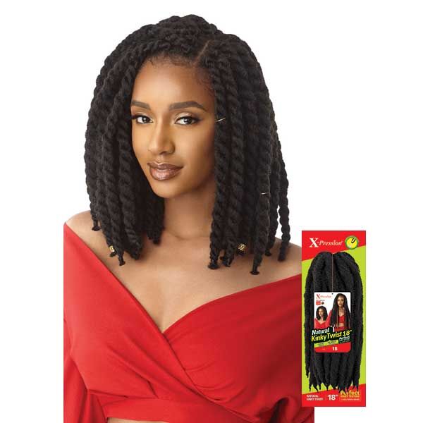 OUTRE X-PRESSION CROCHET BRAID NATURAL KINKY TWIST 18" - Image 4