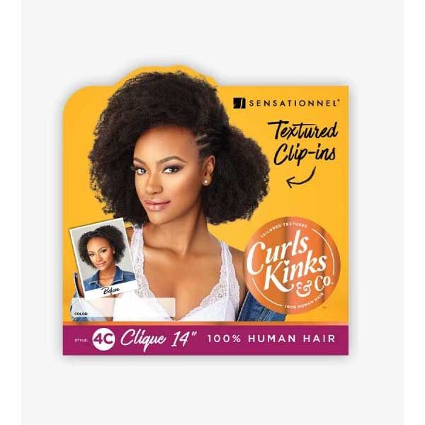 SENSATIONNEL CURLS KINKS & CO TEXTURED CLIP INS - 4C CLIQUE - Image 5