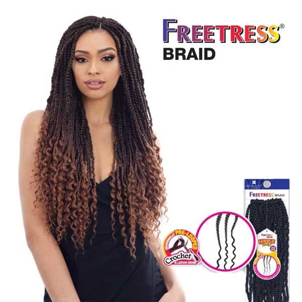 SHAKE-N-GO FREETRESS BRAID - HIPPIE BRAID 22"