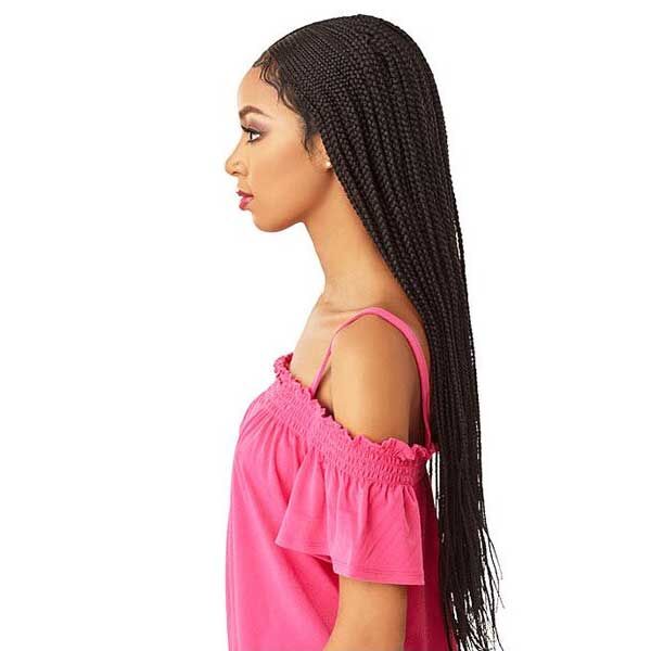 SENSATIONNEL CLOUD9 SWISS HUMAN HAIR MULTI PARTING LACE FRONT WIG -13X5 FULANI CORNROW - Image 3