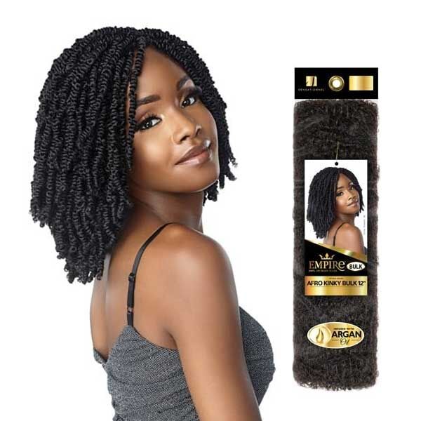 SENSATIONNEL EMPIRE HUMAN HAIR AFRO KINKY BULK 12"