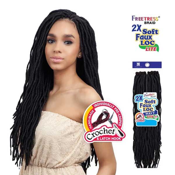 Shake-N-Go Freetress 2X SOFT WAVY FAUX LOC 20"