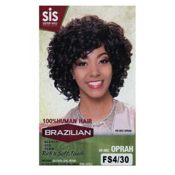 Zury Sis 100% Brazilian Human Hair Wig Loose Curly Bob Wig HR-BRZ Oprah - Image 2