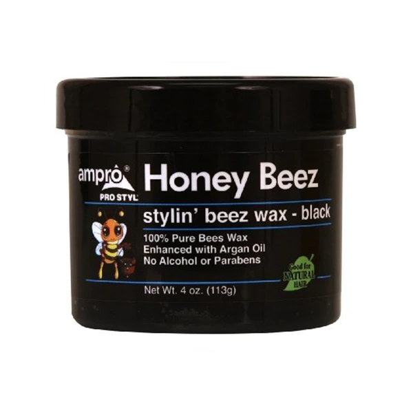 AMPRO PRO STYL Honey Beez Stylin' Beez Wax - Black 4oz