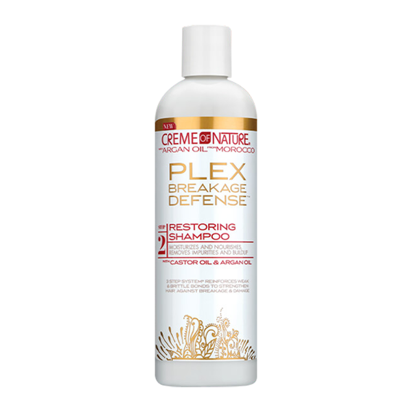 CREME OF NATURE PLEX BREAKAGE DEFENSE Restoring Shampoo 12oz