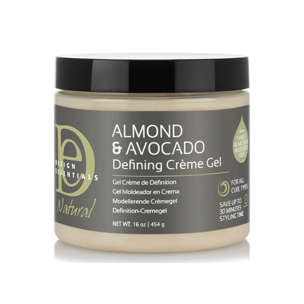 DESIGN ESSENTIALS Almond & Avocado Curl Defining Crème Gel 16oz