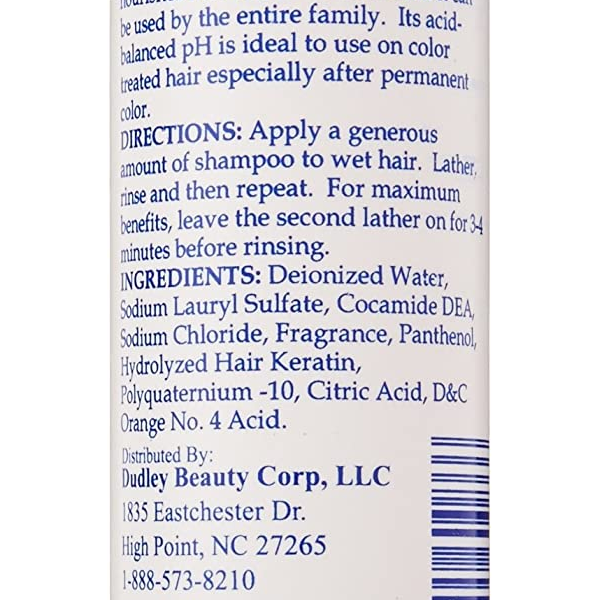 Dudley's Deluxe Mild Cleanser Shampoo 8oz - Image 2