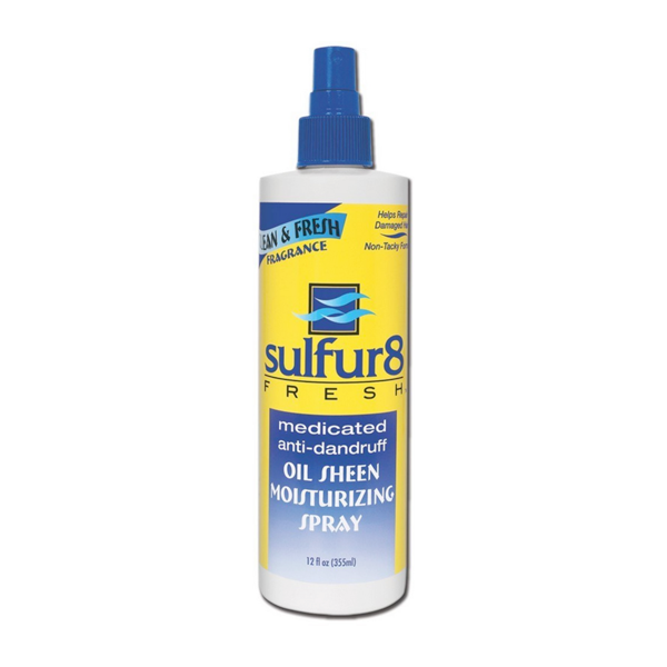 Sulfur8 Fresh Medicated Anti-Dandruff Oil Sheen Moisturizing Spray 12oz