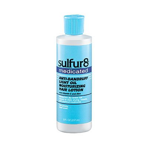 Sulfur8 Medicated Anti-Dandruff Light Oil Moisturizing Hair Lotion 8oz