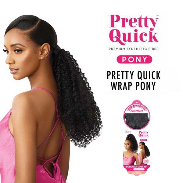 OUTRE Pretty Quick WRAP PONY -Bohemian Coils 18" - Image 2