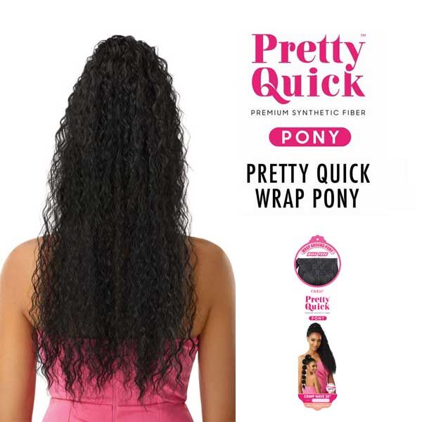 OUTRE Pretty Quick WRAP PONY -Crimp Wave 30" - Image 2