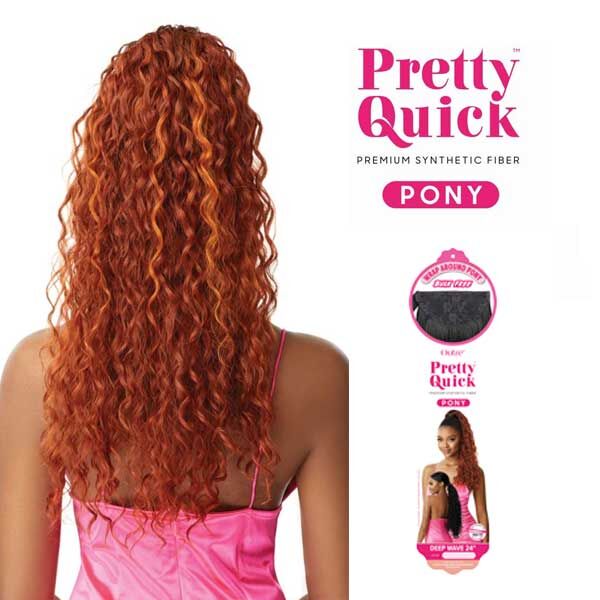 OUTRE Pretty Quick WRAP PONY - Deep Wave 24″ - Image 2