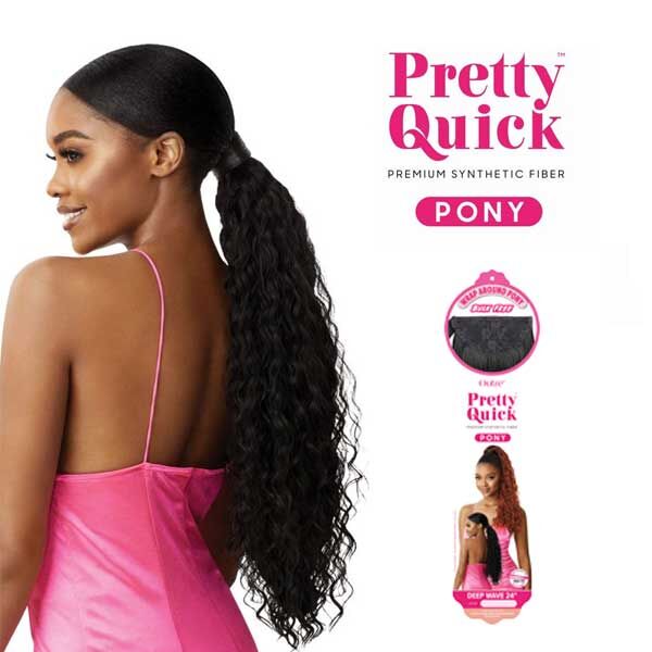 OUTRE Pretty Quick WRAP PONY - Deep Wave 24″ - Image 3