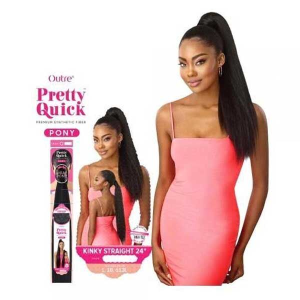 OUTRE Pretty Quick WRAP PONY -Kinky Straight 24" - Image 2