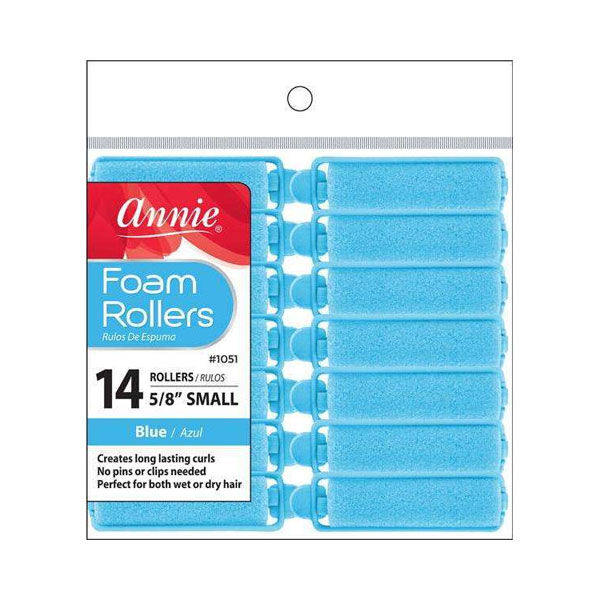 Annie Foam Rollers 5/8" Small, Blue #1051