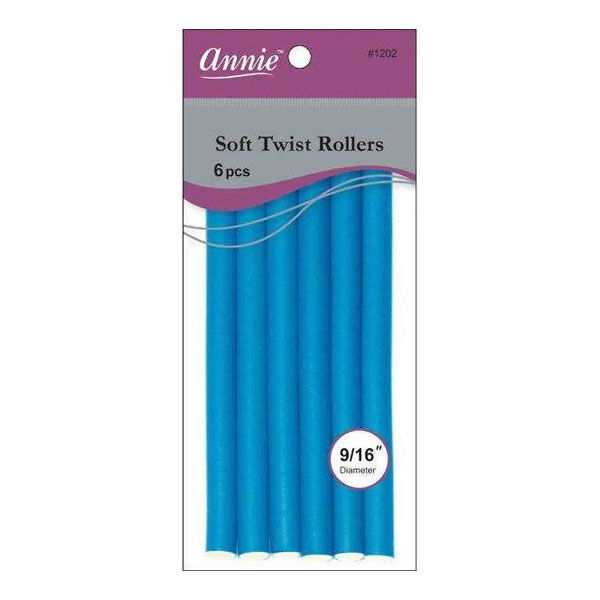 Annie Soft Twist Rollers 9/16 x 7" (6 pcs) #1202