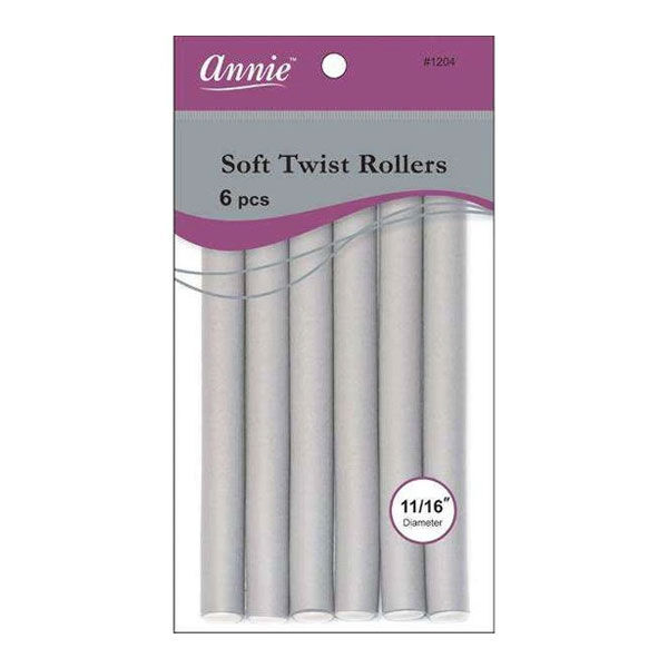 Annie Soft Twist Rollers 11/16 x 7" (6 pcs) #1204