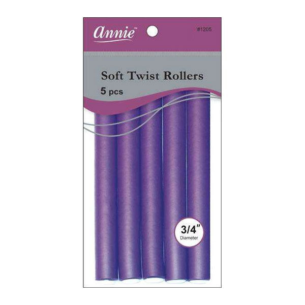 Annie Soft Twist Rollers 3/4 x 7" (5 pcs) #1205