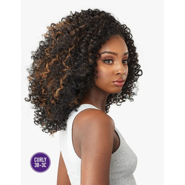 SENSATIONNEL INSTANT WEAVE CURLS KINKS & CO HALF WIG - SHOW STOPPER - Image 3