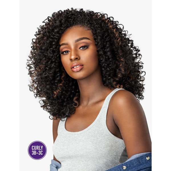 SENSATIONNEL INSTANT WEAVE CURLS KINKS & CO HALF WIG - SHOW STOPPER - Image 4