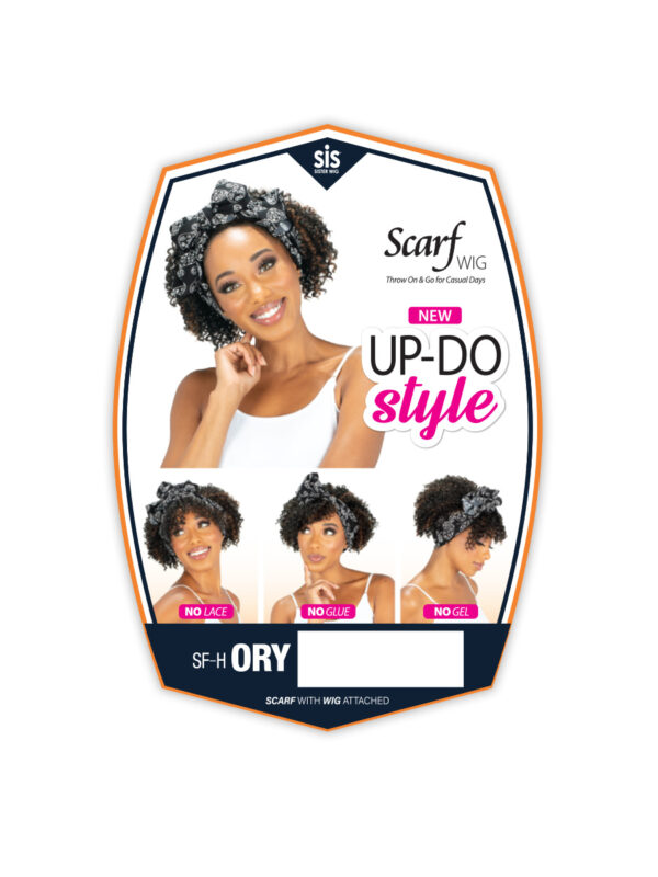 ZURY SIS SYNTHETIC SCARF WIG - SF H ORY - Image 7