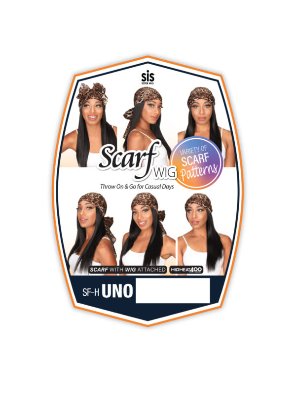 ZURY SIS SYNTHETIC SCARF WIG - SF-H UNO - Image 8