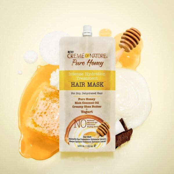 Creme of Nature Pure Honey Intense Hydration Treatment Hair Mask 3.8 oz - Yogurt