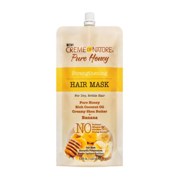 Creme of Nature Pure Honey Intense Strengthening Treatment Hair Mask 3.8 oz - Banana