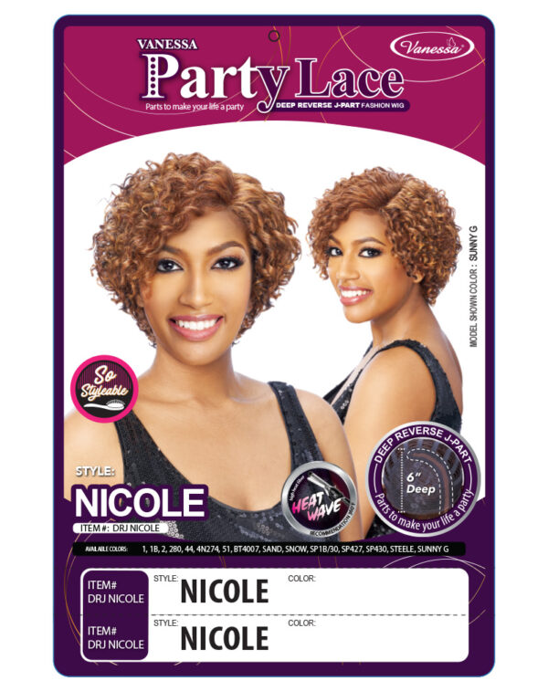 VANESSA PARTY LACE SYNTHETIC HAIR WIG - DRJ NICOLE - Image 5