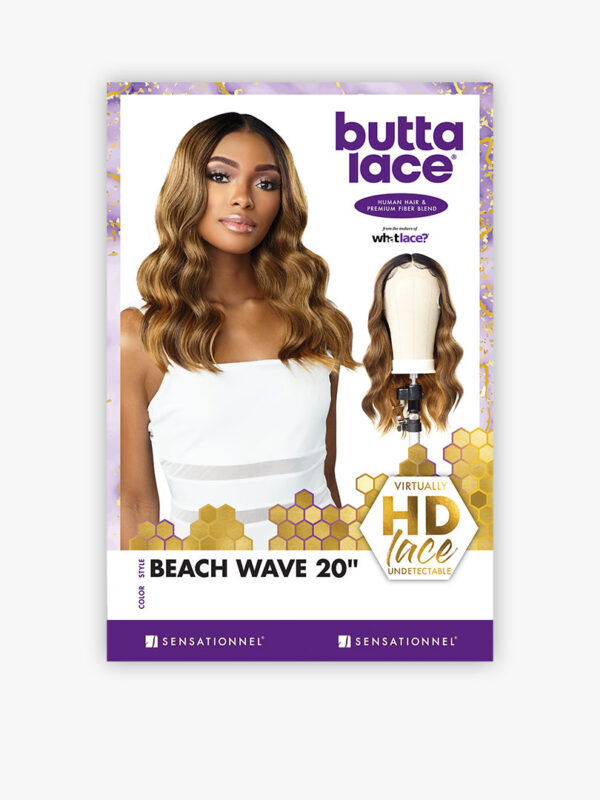 Sensationnel BUTTA LACE HUMAN HAIR BLEND BEACH WAVE 20″ - Image 5