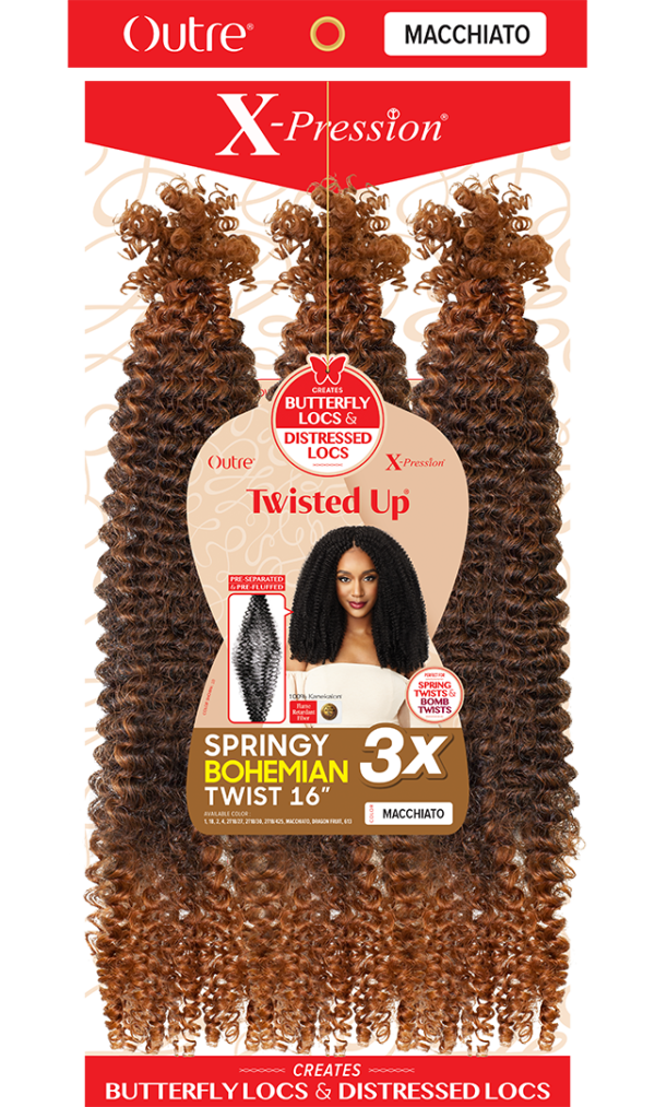 OUTRE X-PRESSION TWISTED UP CROCHET BRAID - 3X SPRINGY BOHEMIAN TWIST 16″ - Image 5