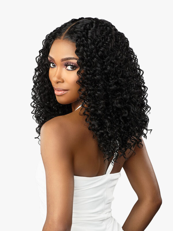 SENSATIONNEL BUTTA LACE HUMAN HAIR BLEND WIG (HH MIXED)- WATER WAVE 16" - Image 3