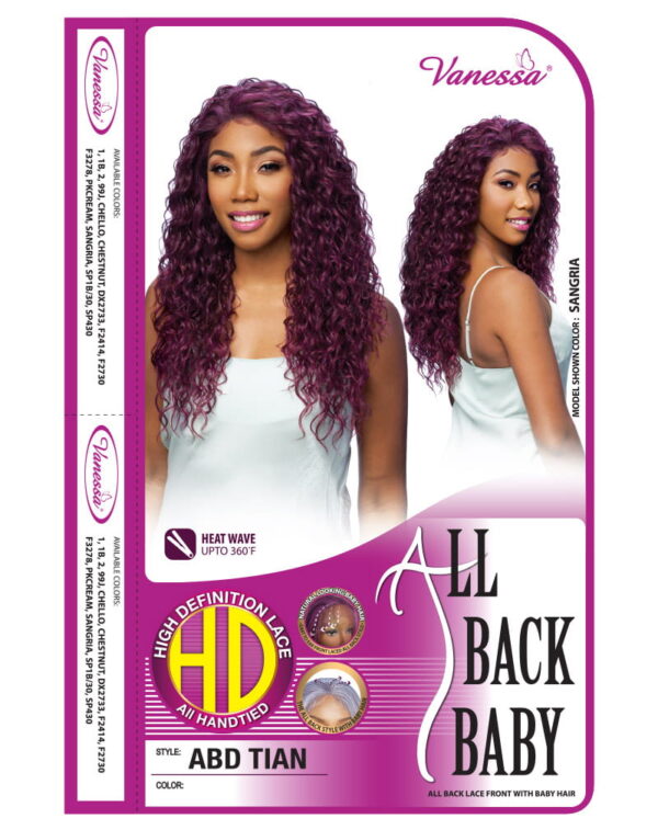 VANESSA ALL BACK BABY SYNTHETIC LACE FRONT WIG - ABD TIAN - Image 6