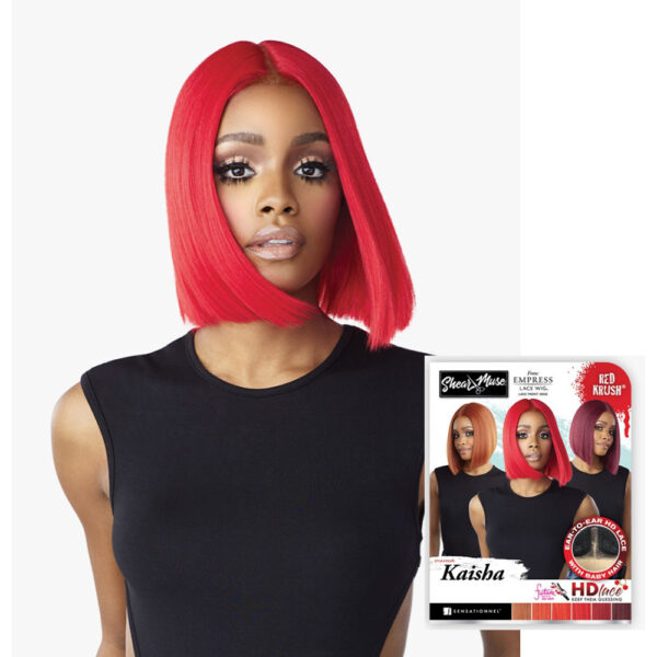 Sensationnel LACE CENTER PART Synthetic Fiber SHEAR MUSE RED KRUSH_KAISHA