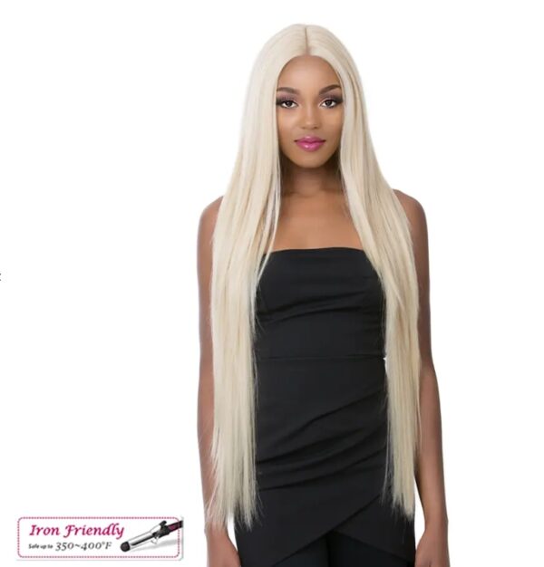 IT’S A WIG! PREMIUM SYNTHETIC FIBER LACE FRONT - SWISS LACE KARLEEN