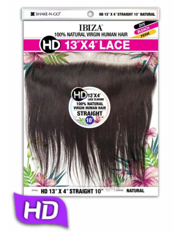 SHAKE-N-GO U/H HD 13"X4" STRAIGHT LACE CLOSURE - NATURAL - Image 2