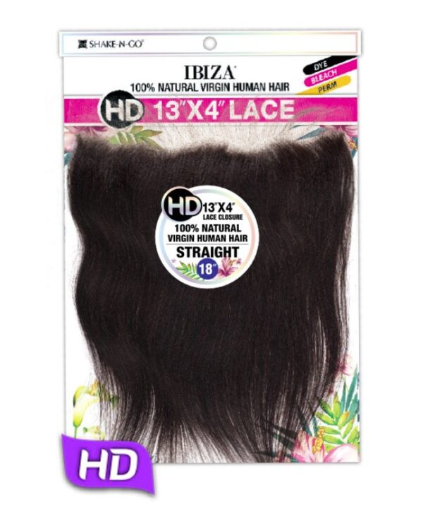 SHAKE-N-GO U/H HD 13"X4" STRAIGHT LACE CLOSURE - NATURAL - Image 5