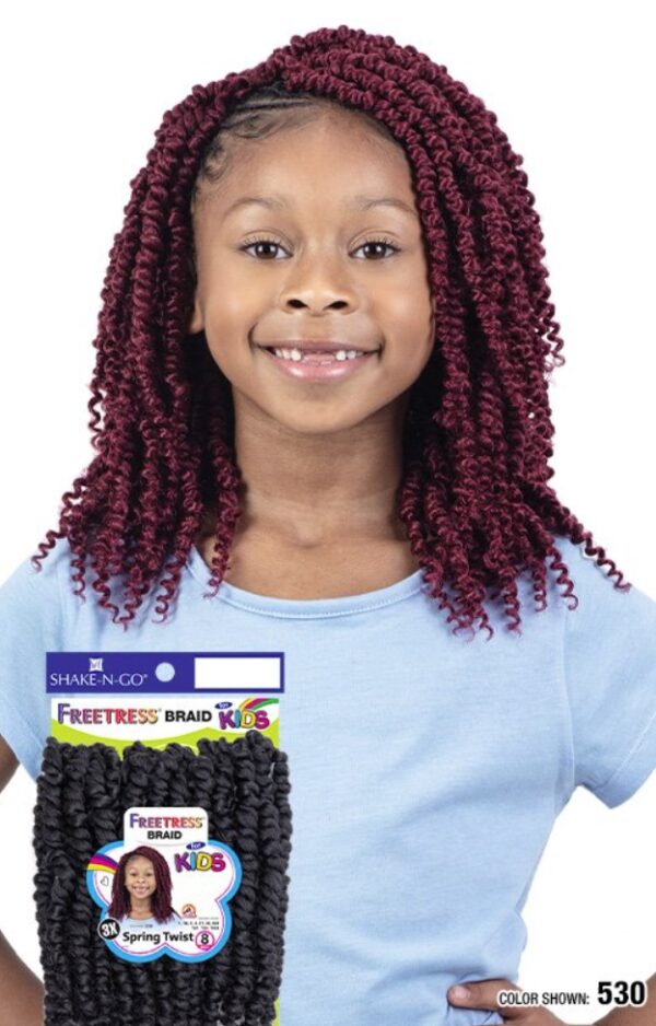 SHAKE-N-GO FREETRESS - FB 3X KIDS-SPRING TWIST 8" - Image 2