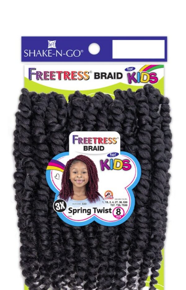 SHAKE-N-GO FREETRESS - FB 3X KIDS-SPRING TWIST 8" - Image 3