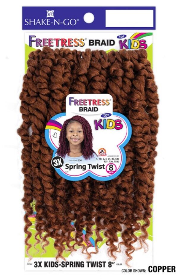 SHAKE-N-GO FREETRESS - FB 3X KIDS-SPRING TWIST 8" - Image 4