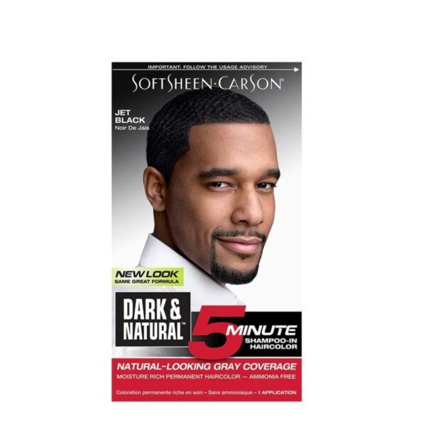 SoftSheen Carson DARK & NATURAL 5 MINUTE SHAMPOO-IN-HAIRCOLOR #JET BLACK