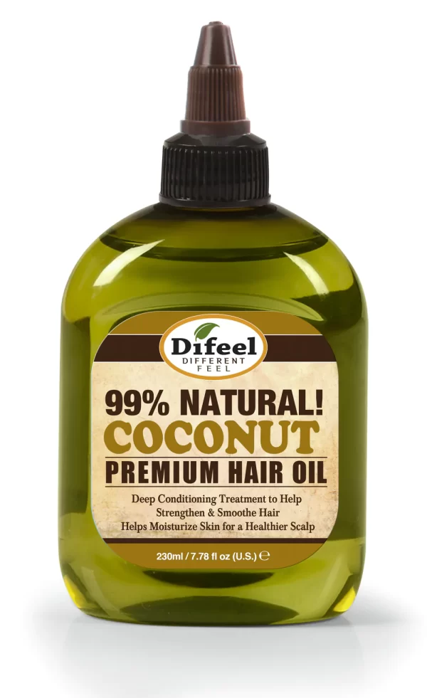 DIFEEL PREMIUM NATURAL HAIR OIL - COCONUT OIL 7.1 OZ.