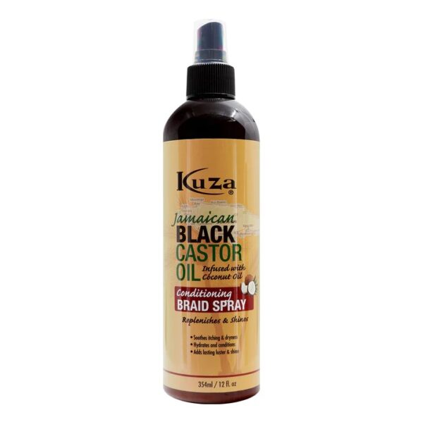 KUZA Jamaican Black Castor Oil-Conditioning Braid Spray 12oz