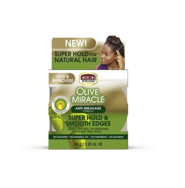 African Pride Olive Miracle Silky Smooth Edges 2.25oz