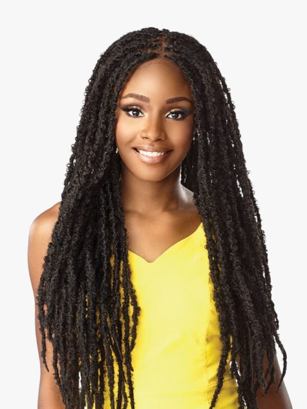 SENSATIONNEL CLOUD 9 4×4 BRAIDED LACE WIG - 4X4 BUTTERFLY LOCS 30″ - Image 2