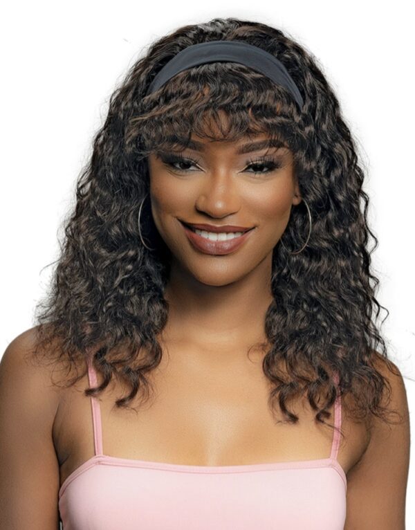 Janet Collection HH CRESCENT BANGS WET N WAVY DEEP WIG - Image 3